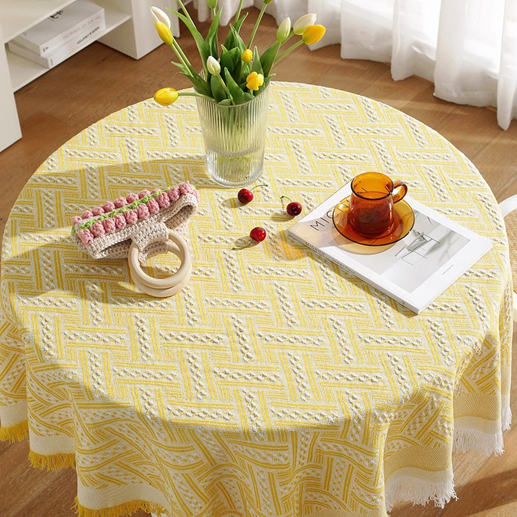 Juzi® Lace Edge Round Tablecloth
