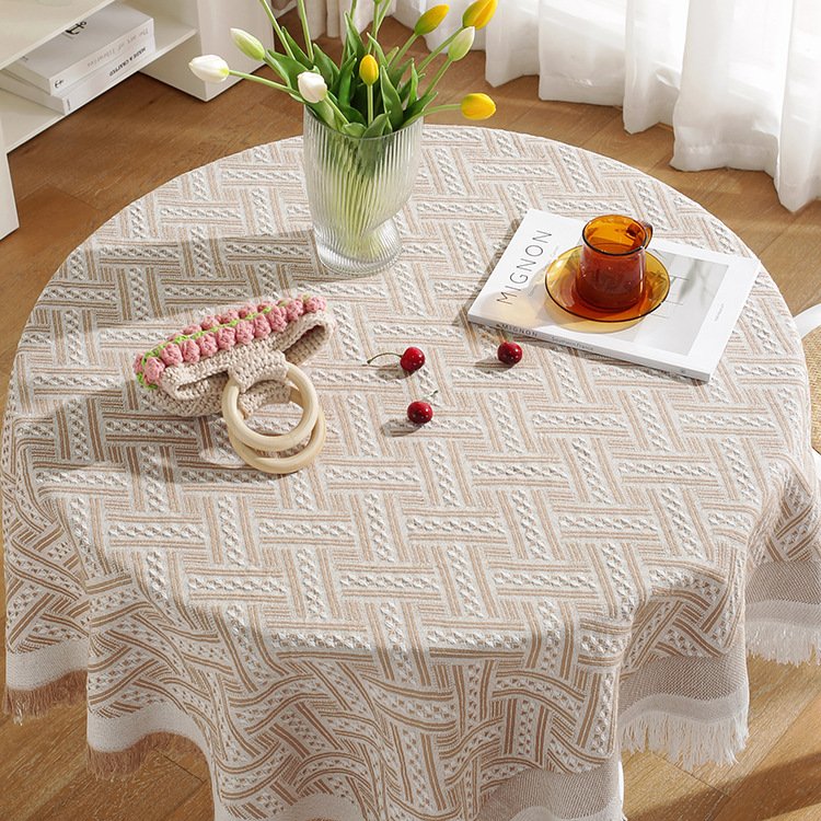 Juzi® Lace Edge Round Tablecloth - Image 4
