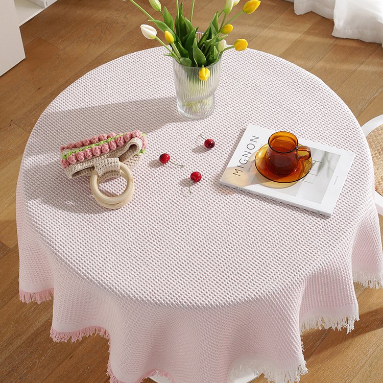 Juzi® Lace Edge Round Tablecloth - Image 3